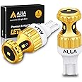Alla Lighting 3000lm ZES 912 921 LED Reverse Lights Bulbs Xtreme Super Bright 12V SMD T10 T15 906 W16W LED Back-Up Light, 6000K Xenon White
