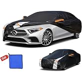 Mercedes-Benz C-Class/CLA-Class Sedan Car Cover 100% Waterproof All Weather, Car Cover Custom Fit 2004-2026 C500/C550/C450/C400/C300/C350/AMG, Outdoor car Cover Rain Sun UV Protection.