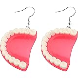 BAUNA Dental Teeth Earrings Funny 3D Tooth Model Medical Hygienist Dentist Gift for Dental Assistant