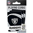 MasterPieces - NFL Playing Cards, Officially Licensed Las Vegas Raiders Football Deck, Family Games for Adults and Kids, Standard Index