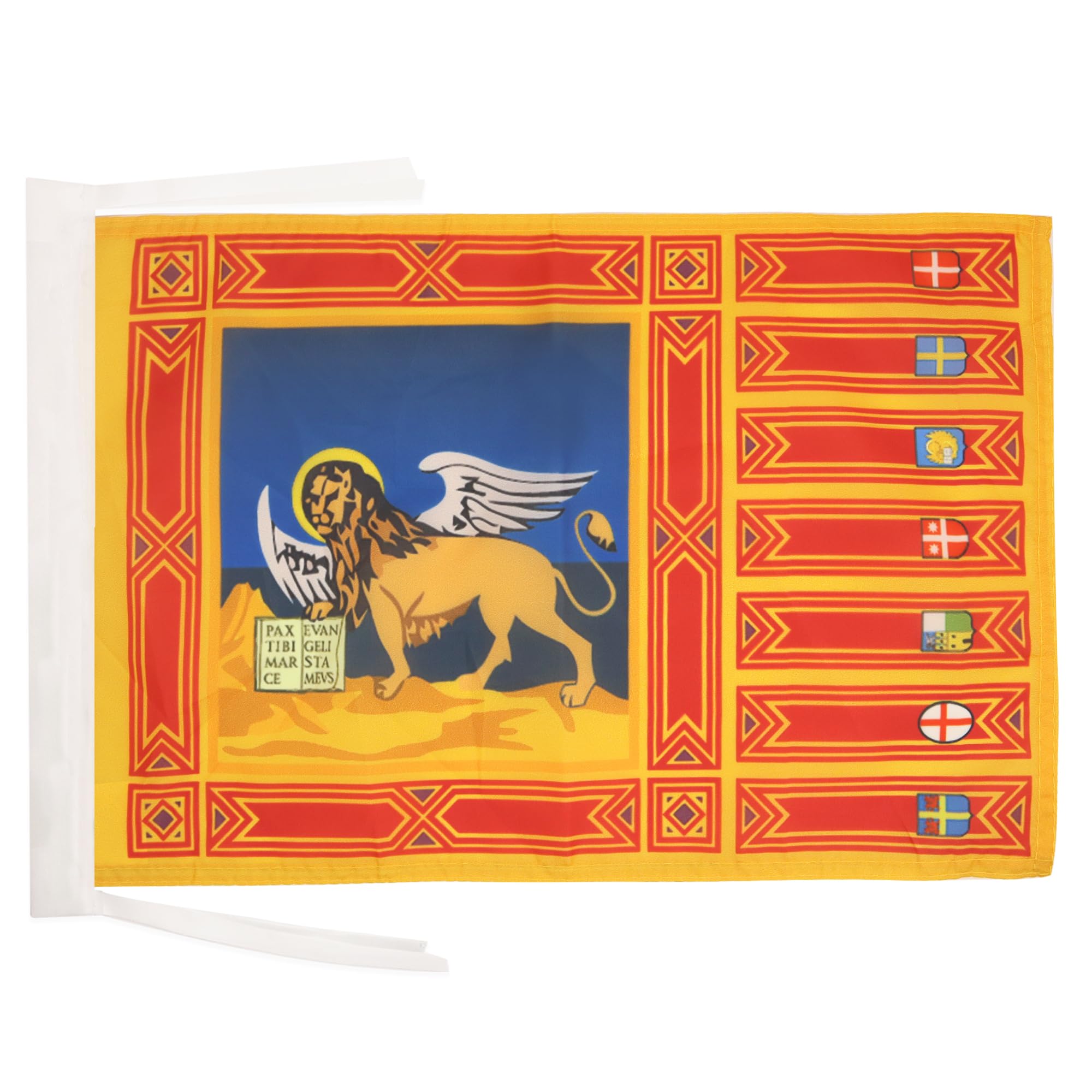 AZ FLAG - Veneto Flag - 18'' x 12'' - 100% Polyester Italy - Italian Region Small Banner with Two Cords - Fade Resistant - Vivid Colors - 18x12 in - 45x30 Cm — image 1