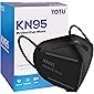 KN95 Face Masks 60 Pcs, Black & White, 5 Layers Cup Dust Mask, Individually Wrapped, Filter Efficiency ≥95%, Suitable…