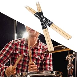 Maple Wood 7A Nylon Tip Drumsticks, 2 Pairs Drum