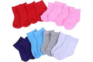 NUOBESTY Doll Accessories 8 Pairs of Doll Socks Mini Sock Baby Clothes Action Figure Accessories for Socks