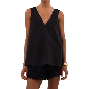 Burtell Women Summer 2 Piece Lounge Sets Casual V Neck Sleeveless Lace Tank Tops Mini Shorts Beach Vacation Boho Matching Set