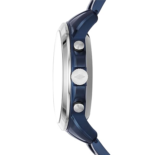 Fossil Hybrid Smartwatch Q Grant Navy Blue Stainless Steel in