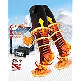 2026 Upgraded Heated Socks with APP Control, 2×5000mAh 5V Rechargeable Heated Socks Gifts for Men Women, 3 Heat Level with 360° Heating Electric Socks, Valentines Day Gifts for Ski Hunting Hiking