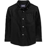 The Children's Place Baby Boys' Long Sleeve Oxford Button Down Shirt