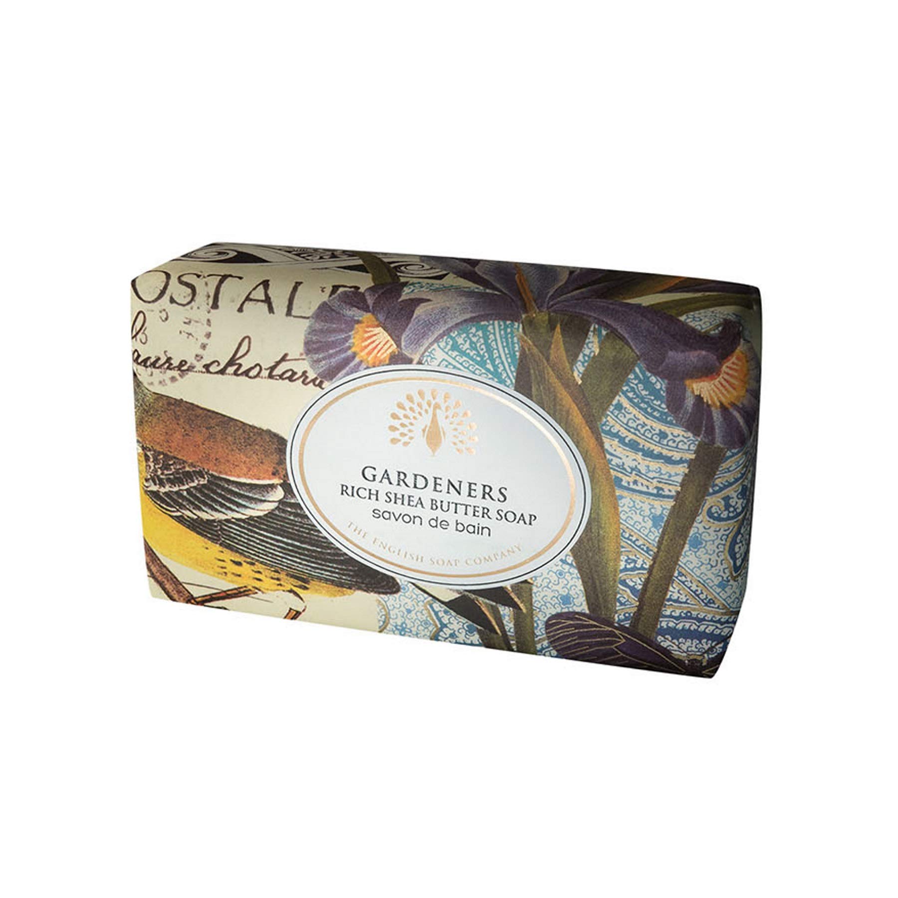 The English Soap Company Heritage English Lavender Soap Bar - Luxury Shea Butter Soap with Classic Floral Fragrance - Vegan Friendly Gift - 190g