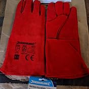 Silverline Schweißerhandschuhe – 330 Mm Lang, Aus Kuhspaltleder, Voll Gefüttert