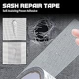 Screen Repair Tape 5cm x 200cm Fiberglass Mesh for Windows Doors Grey view 4