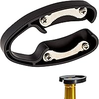 2 Pack Premium Dual Blade Wine Foil Cutter - Wine Bottle Opener Accessory - Gift for Wine Lovers by HQY (Black &White)