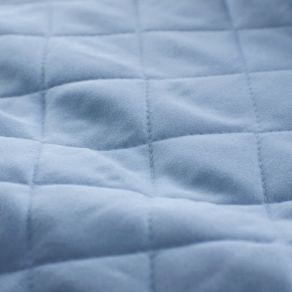 Quilt Set Solid Grayish Blue King Size(106\