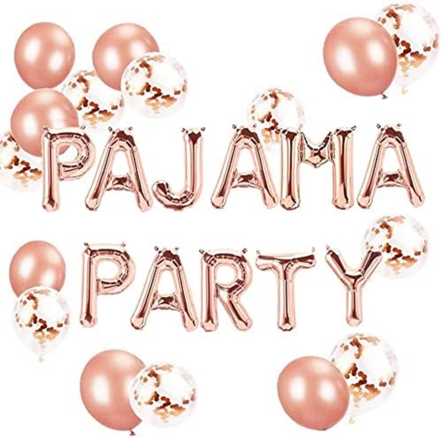 JeVenis Pajama Balloons Pajama Party Decor Spa Party Balloons Girls' Night Decoration