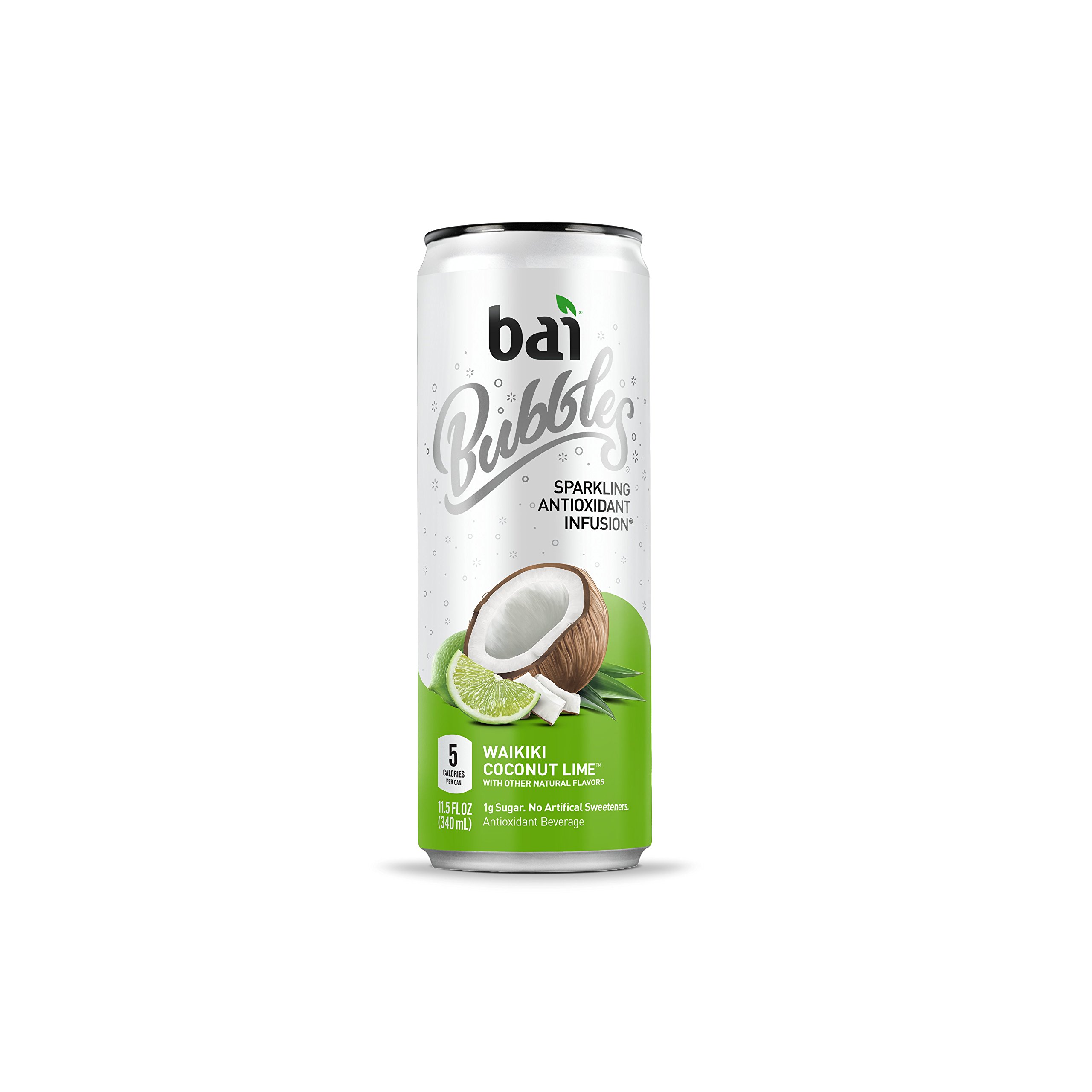 Bai Bubbles, Sparkling Water, Waikiki Coconut Lime, Antioxidant Infused Drinks, 7257430565552 eBay