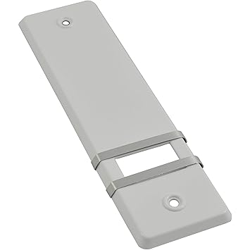 ? Rolladengurt Abdeckung Gurtwicklerblende ? OHNE Gurtausbau & Lochabstand 160 mm ? Weiß 10 Stück