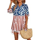 Yincro Women Swimsuit Cover Up Shirt 2026 Tassel Beach Bathing Suit for Swimwear Bikini Dress