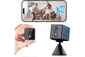 JAVISCAM 2025 Upgraded 4K Security Camera, 5GHz WiFi Indoor Camera, Home Security Camera with Night Vision, Motion Sensor, Long Battery Life, Motion Detection, Remote Viewing, Wireless Surveillance Cam