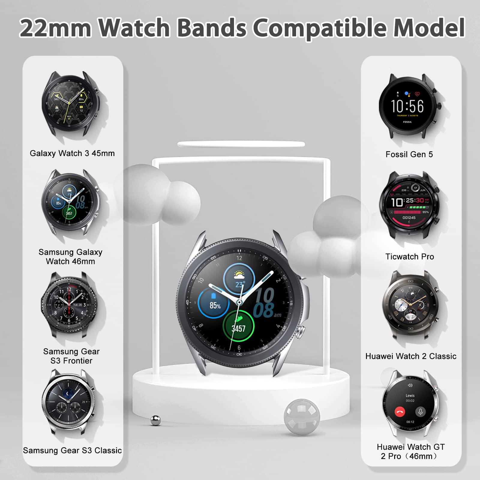 TumpCez - Quick Release Elastic Nylon Watch Straps - Band Width- 16mm 18mm 19mm 20mm 22mm 24mm Watch Straps -Choose Colour & Width