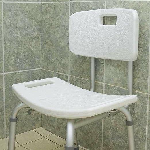 Bath Bench with Back Heavy Duty Extra Wide Shower Stool Tub Seat 500lb