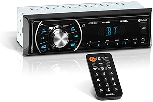 Sound Storm Laboratories ML41B Car Audio Stereo - Single Din, Bluetooth, No CD DVD Player, FM Radio Receiver, USB, AUX Input, Wireless Remote Control