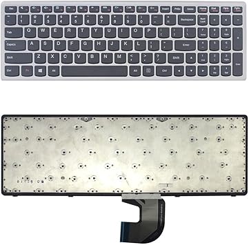 Amazon Com New Black Us Keyboard With Grey Frame Replacement For Ibm Lenovo Ideapad Z500 Z500a Z500g P500 Series P N V1365es1 Us Pk130sy1d00 Pz N8rsc 301 Computers Accessories