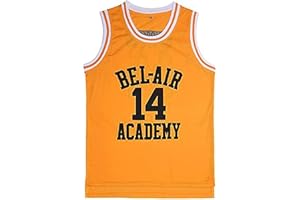 Ropus The Fresh Prince of Bel Air Basketball Jersey #14 Will Smith Academy Jersey