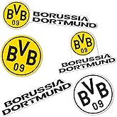 Desert Cactus Borussia Dortmund FC Sticker Decal Vinyl BVB German Germany Die Schwarzgelben Soccer Laptop Water Bottle Car Scrapbook (Type 2-2)