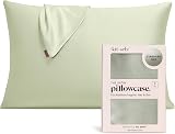 Kitsch Satin Pillowcase with Zipper Sage 48x66 cm - Hair & Skin
