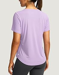 Women's Short Sleeve Workout Shirts Breathable UPF