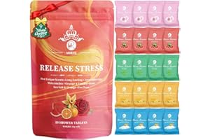 MR MIRYE Shower Steamers Aromatherapy - 20 Pack Shower Bombs Aromatherapy Birthday Gifts for Women, Organic Watermelon, Orange & Vanilla, Sea Salt & Orange, Rose, Tea Tree, Gift for Women