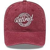 SoGoNati Funny Retired Baseball Cap, Adjustable Vintage Embroidered Cotton Hat for Men Women, Classic Humor Dad Hat Gift