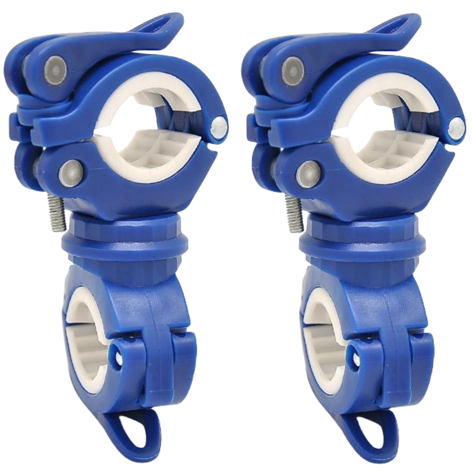 2 Pack Walking Stick Holders CHUNZHILAI Crutches Stick Bracket Crutch Holders Cane Holder for Drive Rollator Walker Wheelchair (Blue-Upgraded Version)