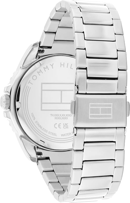 Montre à Mouvement à Quartz Trois Aiguilles pour Homme avec Bracelet en Acier Inoxydable Argenté - 1792202 — photo 3 sur 7