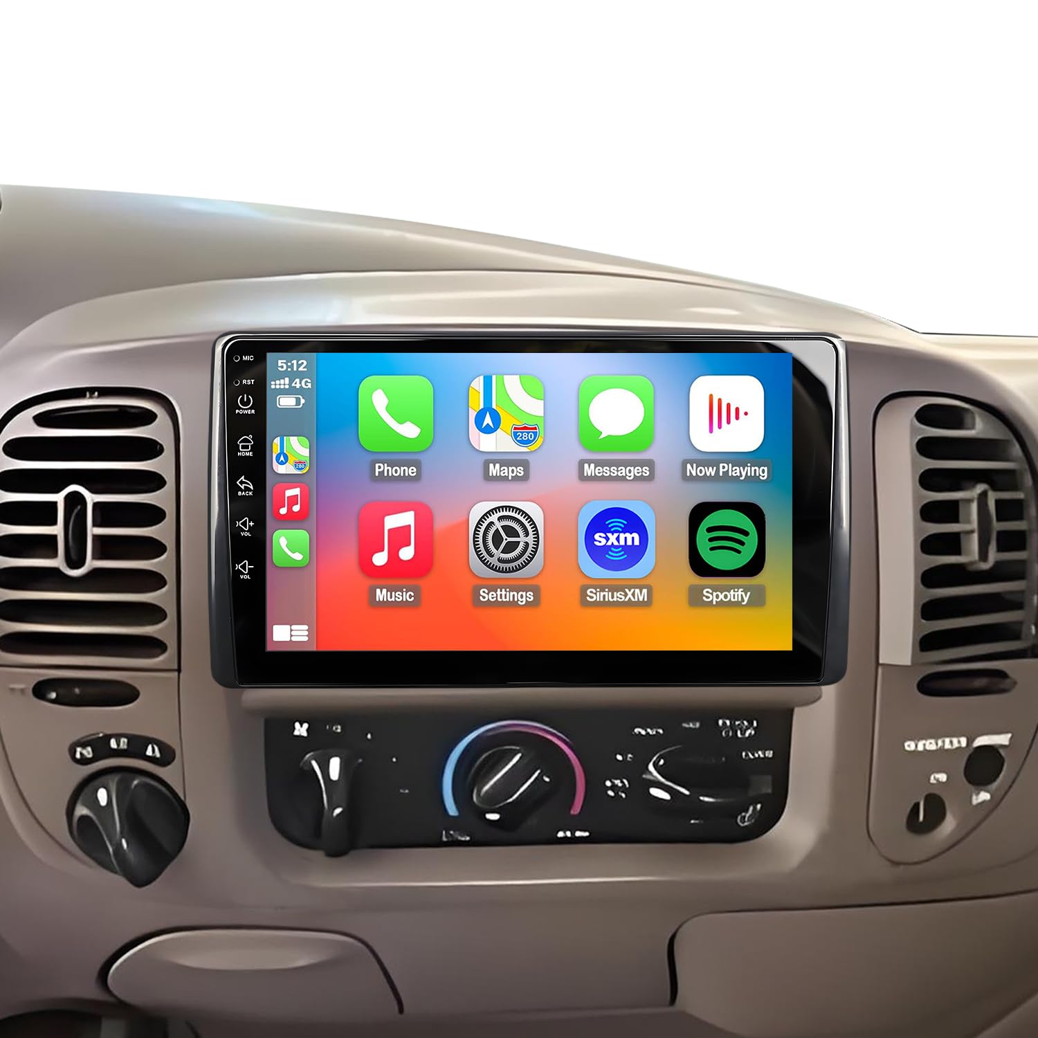 Photo 1 of QLED Radio for Ford F150 1999 2000 2001 2002 2003 Upgrade,Touch Screen Stereo Replacement,Wireless carplay Android auto,Free Camera