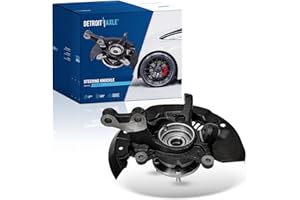 Detroit Axle - FWD Front Right Steering Knuckle for Toyota 11-17 Sienna, Passenger Side Steering Knuckle & Wheel Bearing Hub Assembly 2011 2012 2013 2014 2015 2016 2017 Replacement