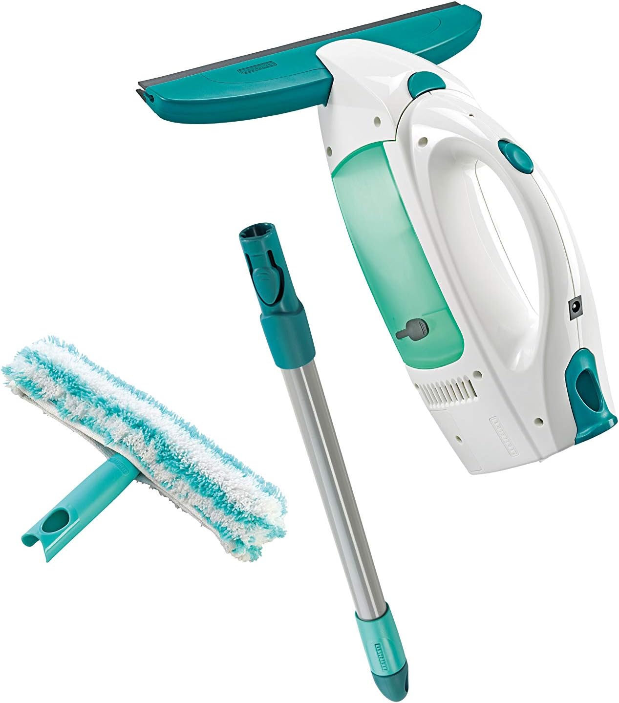 Leifheit Dry and Clean Window Vacuum Cleaner Set including Handle and Washers