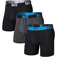 SAXX Underwear Co. Men's Ultra Super Soft Boxer Brief Fly 3-Pack