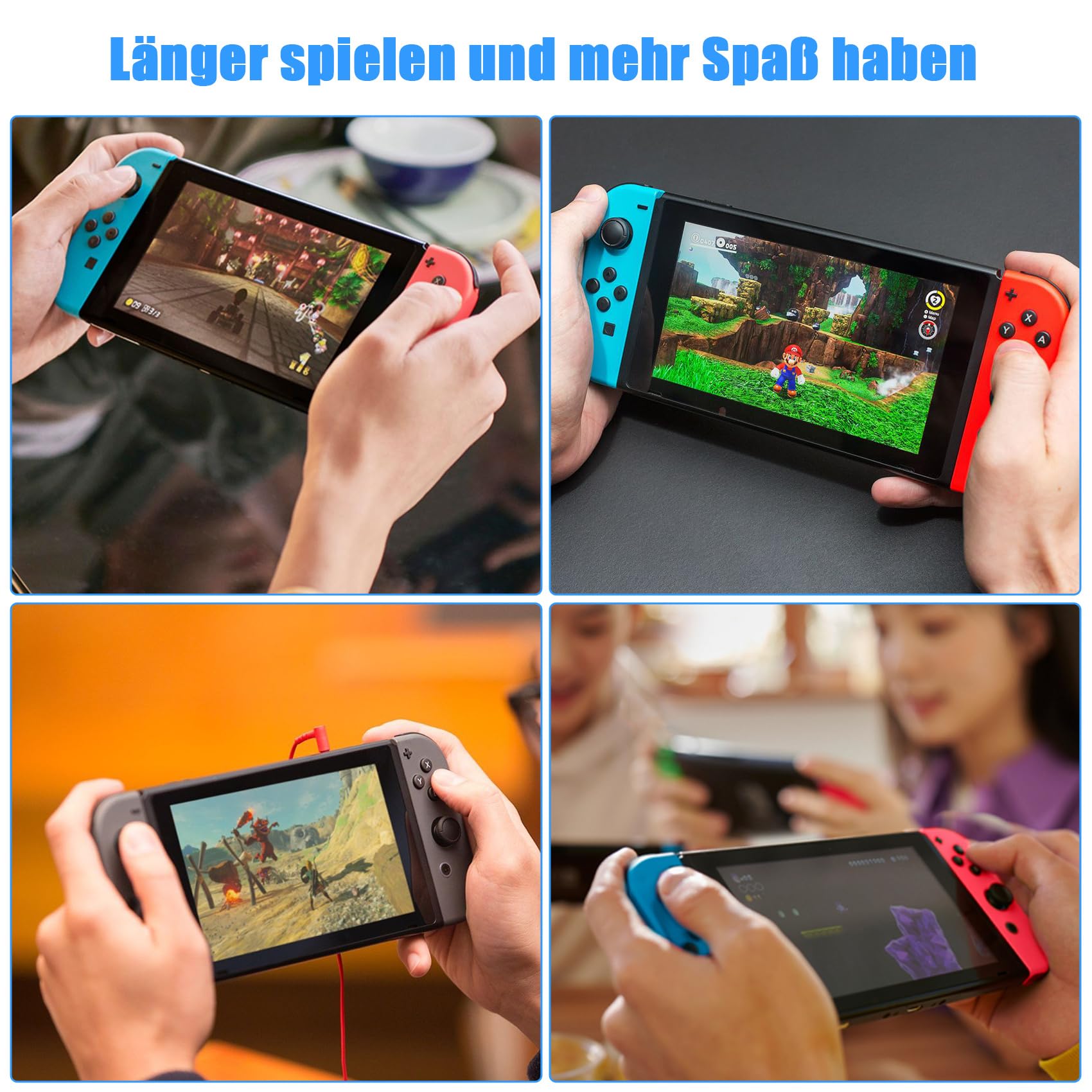 REACELL HAC-003 Ersatzakku Kompatibel mit Nintendo Switch 2017 Konsole 6