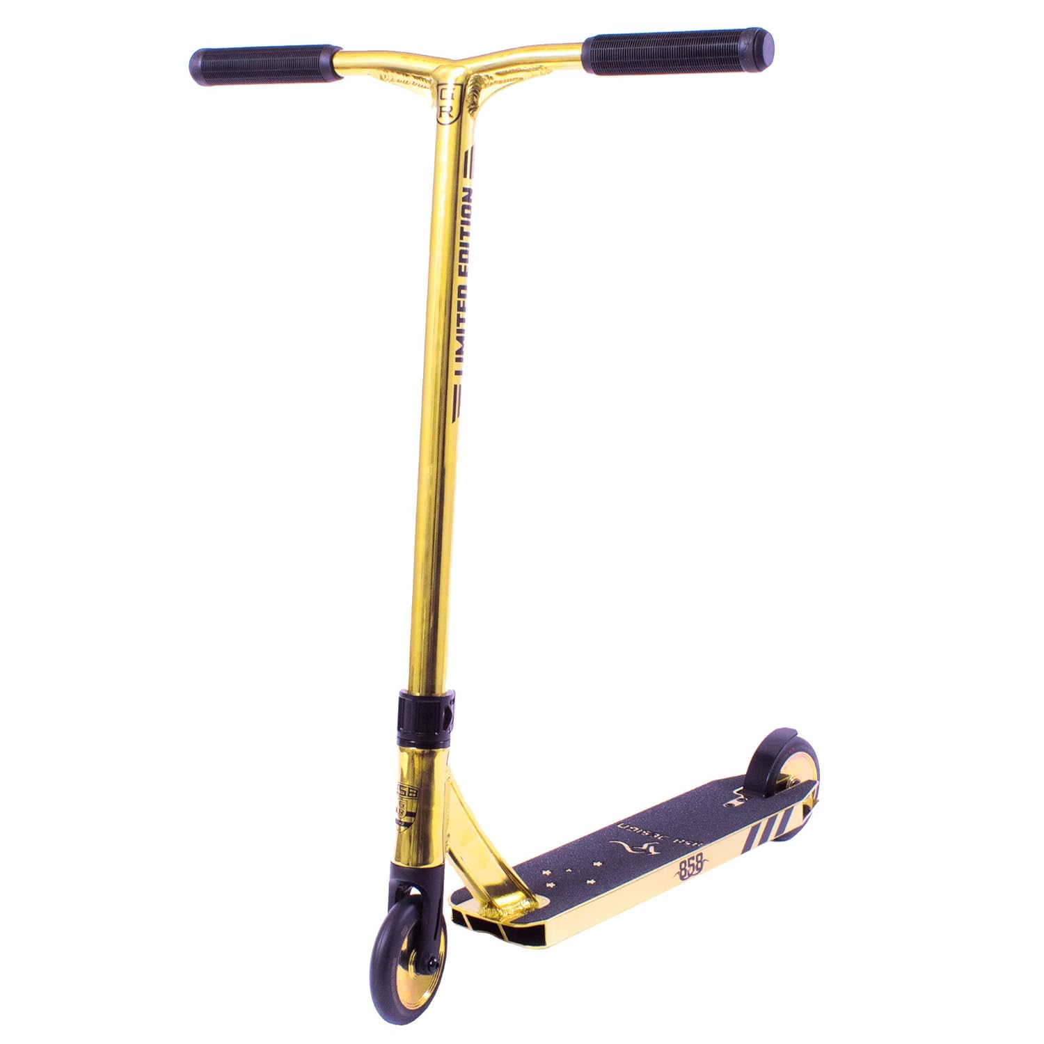 Ride 858 GR kompletter StuntRoller; professioneller Scooter, gold