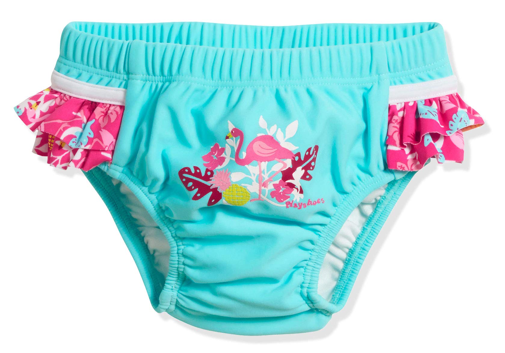 Playshoes Baby - Girl's Flamingo UV protection nappy pants 461200, 15 - Turquoise, 74-80