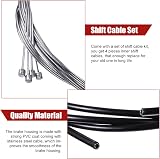 Boao 4 Pack Bike Brake Gear Shifter Cable Kit Universal Bicycle Cables view 2