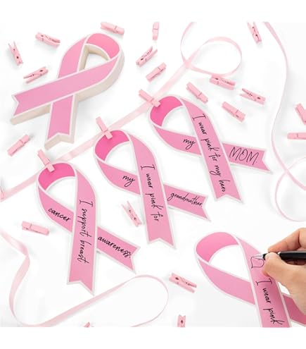 Amazon.com: Llxieym Breast Cancer Awareness Pink Paper