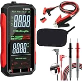 2026 Upgraded FS899L Digital Multimeter, 6000 Counts True RMS Auto-Ranging AC/DC Voltage Tester, NCV Capacitance Meter, USB-C Rechargeable Color Screen with 2 Alligator Clips