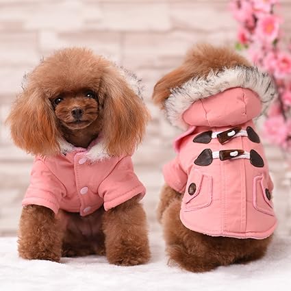 Kismaple Chien Hiver Veste Manteau à Capuche Chiot Habillement De Neige De Chien Chat Chien Doggie Vêtements Pour Animaux Vêtements Chauds Xl