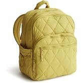 Vera Bradley Women's Featherweight Large Bancroft Backpack, Golden Olive, One Size