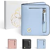 COSHAYSOO Initial Teen Girl Womens Wallets RFID Slim Wristlet Keychain Easter Birthday First Communion Confirmation Gifts for 10 11 12 13 14 15 16 17 18 19 21 Year Old College Teenager, Blue Letter G