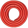 SoundBox 0 Gauge Red Amplifier Power/Ground Wire 1/0 Ga Amp Cable, 25 Feet