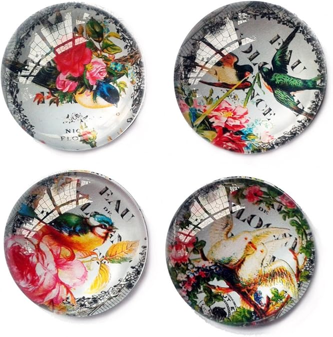 4 Jewel Glass Vintage French Fridge Amazon.co.uk Jewellery