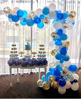 Dreamadestudio 900 Pack Mixed Royal Blue Gold White Artificial